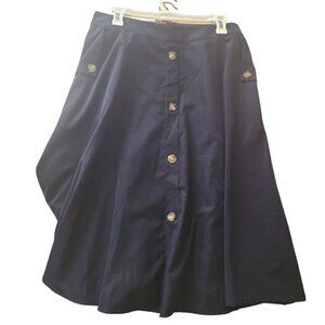 Shein Skirt Trio - Tan, Camel, Navy | Size Large | Flared Styles